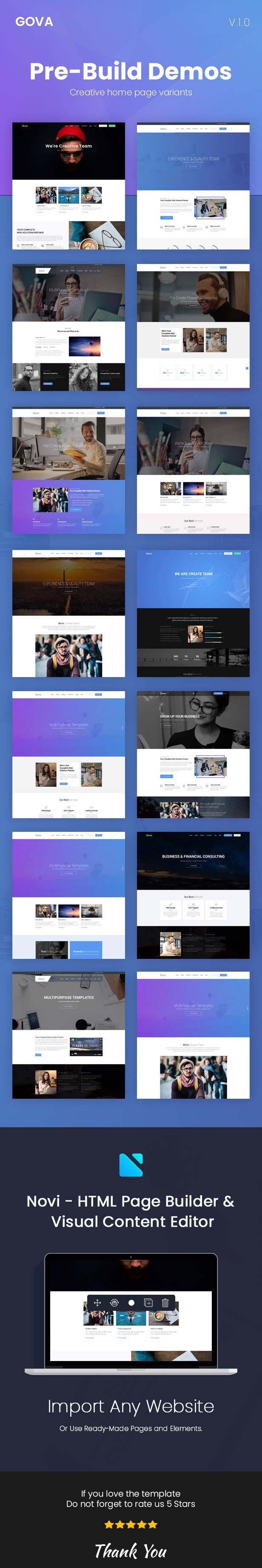 Gova - Professional Multipurpose Templates with Page Builder